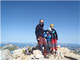 Bobotov kuk 2523 m.n.m. Durmitor, Črna Gora&nbsp;Na vrhu Bobatovega Kuka