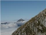 Storžič in zadaj Triglav